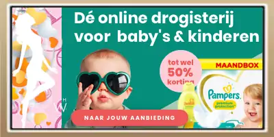 50% korting Babydrogisterij