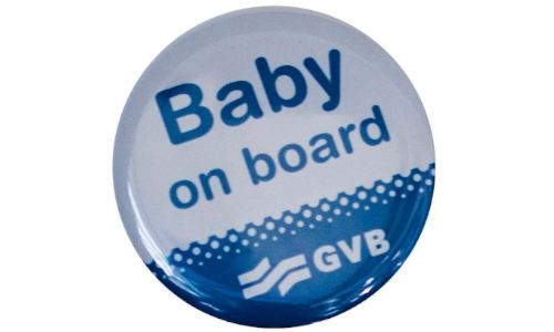 Baby on board button