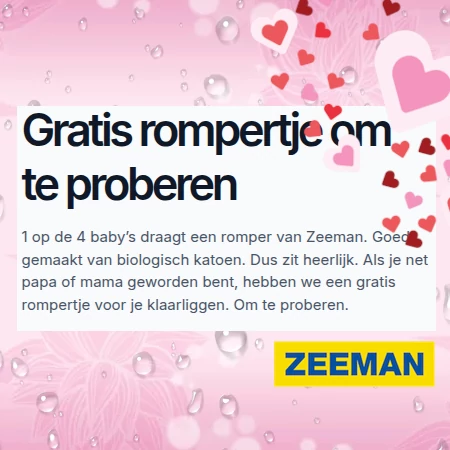 Gratis Zeeman Baby Romper