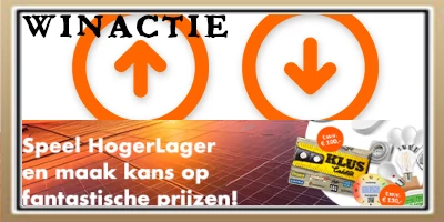 Speel spelletje Hoger Lager en win gratis prijzen